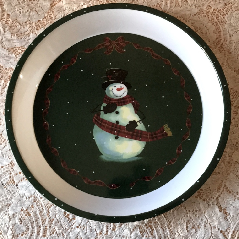 Snowman Serving Dish